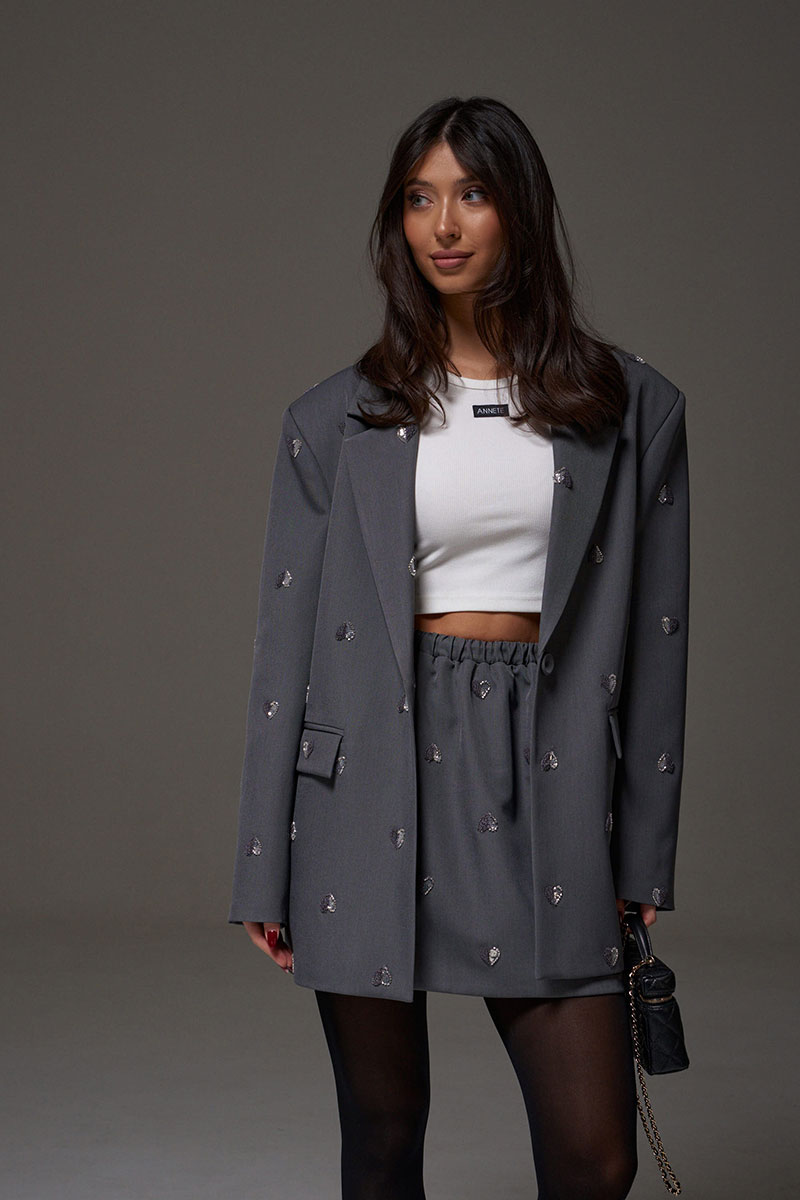 Юбка annete a1719 серый купить Все товары Belmoda25
