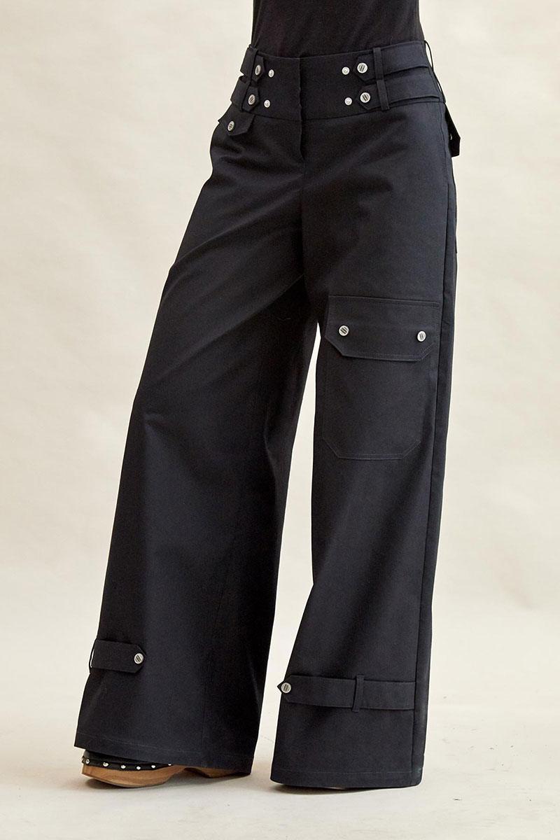 Брюки из джинса Rivoli 5258 черный купить Брюки и шорты Belmoda25